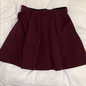 Brandy Melville Maroon Skater Skirt OS